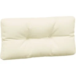 Coussins De Palette 3 Pcs Crème Tissu VidaXL -Promos Verde Rêverie Boutique 32530331 5