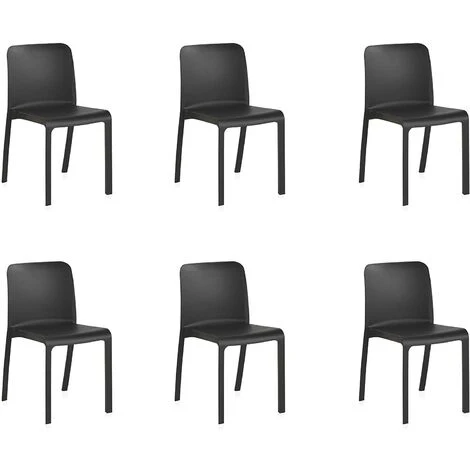 Grana: Pack De 6 Chaises Design Blanches 3 Grana: Pack De 6 Chaises Design Blanches