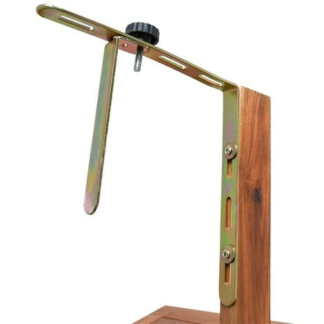 Table De Balcon Pliante Suspendue En Bois D'acacia 64 X 41 X 87 Cm 5 Table De Balcon Pliante Suspendue En Bois D'acacia 64 X 41 X 87 Cm – Image 3