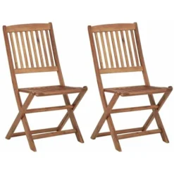 Chaises Pliables D'extérieur 2 Pcs Bois D'acacia Solide VidaXL