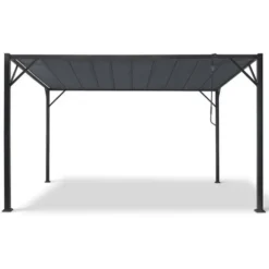 Pergola Lames Orientables CEFALU 3x4 M Gris Anthracite 10 Pergola Lames Orientables CEFALU 3x4 M Gris Anthracite -Promos Verde Rêverie Boutique 34046187 4