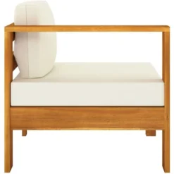 Canapé De Jardin 3 Places Et Coussins Blanc Crème Bois D'acacia VidaXL 11 Canapé De Jardin 3 Places Et Coussins Blanc Crème Bois D'acacia VidaXL -Promos Verde Rêverie Boutique 34146539 5