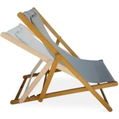 Chiliennes Bois - Creus - 2 Transats En Bois D'Eucalyptus Huilé Avec Coussin Repose-tête Gris Taupe 9 Chiliennes Bois - Creus - 2 Transats En Bois D'Eucalyptus Huilé Avec Coussin Repose-tête Gris Taupe -Promos Verde Rêverie Boutique 3426434 3