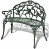 Banc De Jardin 100 Cm Aluminium Coulé Vert VidaXL 1 Banc De Jardin 100 Cm Aluminium Coulé Vert VidaXL -Promos Verde Rêverie Boutique 3463822 1