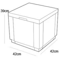 Glacière Ice Cube Cappuccino 223761 Keter 8 Glacière Ice Cube Cappuccino 223761 Keter -Promos Verde Rêverie Boutique 3532279 3