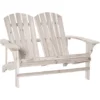 OUTSUNNY Banc De Jardin 2 Places Design Adirondack Assise Dossier à Lattes Larges Accoudoirs Bois Naturel Pin Lasuré 1 OUTSUNNY Banc De Jardin 2 Places Design Adirondack Assise Dossier à Lattes Larges Accoudoirs Bois Naturel Pin Lasuré -Promos Verde Rêverie Boutique 35337091 1