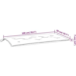 Coussin De Banc De Jardin Vert 100 Cm Tissu Oxford VidaXL 9 Coussin De Banc De Jardin Vert 100 Cm Tissu Oxford VidaXL -Promos Verde Rêverie Boutique 35784981 3