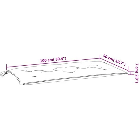 Coussin De Banc De Jardin Vert 100 Cm Tissu Oxford VidaXL 5 Coussin De Banc De Jardin Vert 100 Cm Tissu Oxford VidaXL – Image 3