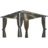 Tonnelle Avec Rideau Et Lumières LED 3x3 M Taupe Aluminium VidaXL 1 Tonnelle Avec Rideau Et Lumières LED 3x3 M Taupe Aluminium VidaXL -Promos Verde Rêverie Boutique 35894058 1