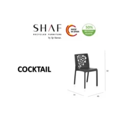 Cocktail: Pack De 6 Chaises Design Anthracites -Promos Verde Rêverie Boutique 36003711 4