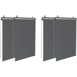 Pergola LUXE Lames Orientables CEFALU 3x4 M Et 4 Stores Gris Anthracite -Promos Verde Rêverie Boutique 36530985 5