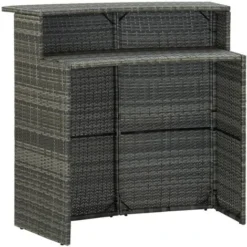 Ensemble De Bar De Jardin Avec Coussins 3 Pcs Gris VidaXL 11 Ensemble De Bar De Jardin Avec Coussins 3 Pcs Gris VidaXL -Promos Verde Rêverie Boutique 36781678 5