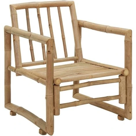 Chaises De Jardin Avec Coussins 2 Pcs Bambou VidaXL 6 Chaises De Jardin Avec Coussins 2 Pcs Bambou VidaXL – Image 4