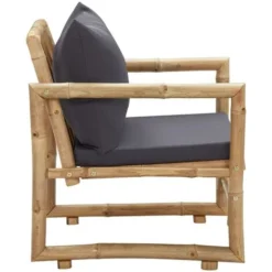 Chaises De Jardin Avec Coussins 2 Pcs Bambou VidaXL 11 Chaises De Jardin Avec Coussins 2 Pcs Bambou VidaXL -Promos Verde Rêverie Boutique 36783425 5