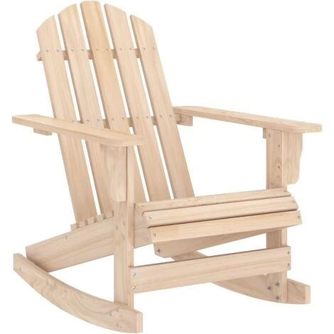 Chaise à Bascule De Jardin Adirondack Bois De Sapin Massif VidaXL 3 Chaise à Bascule De Jardin Adirondack Bois De Sapin Massif VidaXL