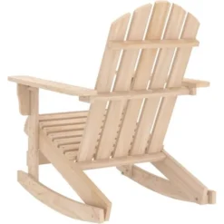 Chaise à Bascule De Jardin Adirondack Bois De Sapin Massif VidaXL 10 Chaise à Bascule De Jardin Adirondack Bois De Sapin Massif VidaXL -Promos Verde Rêverie Boutique 39779949 4