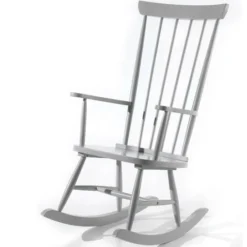 Chaise à Bascule Bois Gris Rocky