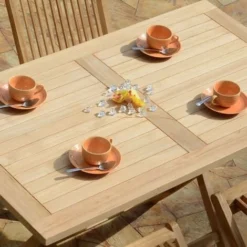 Table Pliante Rectangulaire En Teck Ecograde Kensaï 120 X 70 Cm 10 Table Pliante Rectangulaire En Teck Ecograde Kensaï 120 X 70 Cm -Promos Verde Rêverie Boutique 41118 4