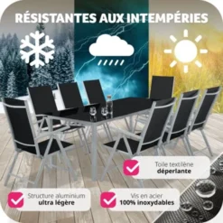 Lot De 8 Chaises De Jardin Pliantes En Aluminium - Lot De 8 Fauteuils De Jardin, Fauteuils Exterieur, Chaises Exterieur 11 Lot De 8 Chaises De Jardin Pliantes En Aluminium - Lot De 8 Fauteuils De Jardin, Fauteuils Exterieur, Chaises Exterieur -Promos Verde Rêverie Boutique 41613769 5