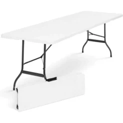 Table Pliante D'appoint Portable 180 CM Pour Camping Ou Réception 10 Table Pliante D'appoint Portable 180 CM Pour Camping Ou Réception -Promos Verde Rêverie Boutique 418925 4