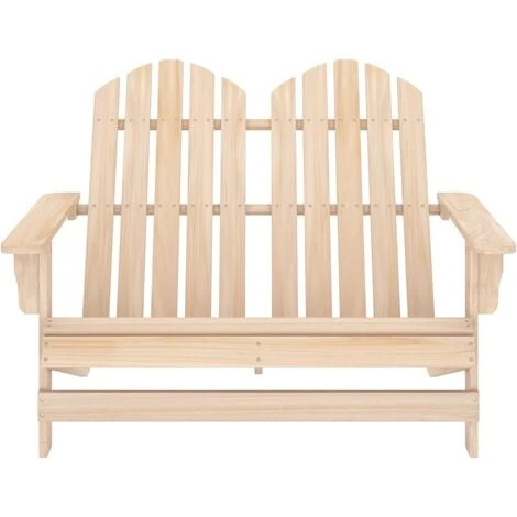 Chaise De Jardin Adirondack 2 Places Bois De Sapin Massif VidaXL 4 Chaise De Jardin Adirondack 2 Places Bois De Sapin Massif VidaXL – Image 2