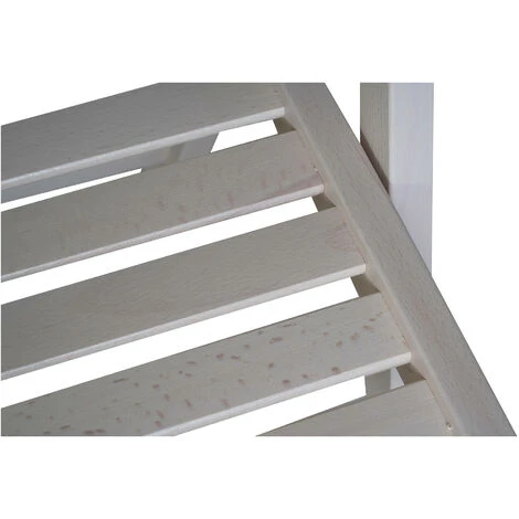 Dmora Chaise Pliante Moderne En Bois, Pour Balcon Ou Jardin, Cm 42x48h79, Assise H Cm 47, Couleur Blanche, Avec Emballage Renforcé 6 Dmora Chaise Pliante Moderne En Bois, Pour Balcon Ou Jardin, Cm 42x48h79, Assise H Cm 47, Couleur Blanche, Avec Emballage Renforcé – Image 4