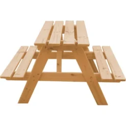 TIMBELA M012-1 Table Enfant En Bois – Table Et Chaise Enfant - Salon De Jardin Enfant 81x60xH50 Cm - Table Picnic Enfant Pour L'extérieur Ou à L'intérieur 8 TIMBELA M012-1 Table Enfant En Bois – Table Et Chaise Enfant - Salon De Jardin Enfant 81x60xH50 Cm - Table Picnic Enfant Pour L'extérieur Ou à L'intérieur -Promos Verde Rêverie Boutique 43461814 2