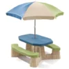 Table De Pique-nique Avec Parasol Aqua Step2 -Promos Verde Rêverie Boutique 4465688 1