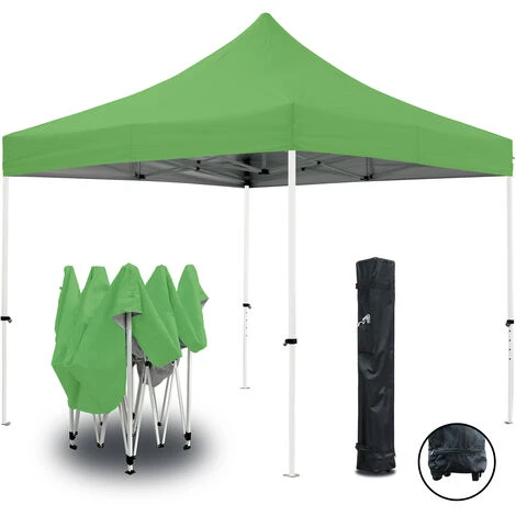 Tente Pliante 3x3m ECO Tube 25mm En Acier Bâche 220g/m² ENDUIT PVC 100% ÉTANCHE Pavillon Jardin Tonnelle Réception Sac De Transport 2 Tente Pliante 3x3m ECO Tube 25mm En Acier Bâche 220g/m² ENDUIT PVC 100% ÉTANCHE Pavillon Jardin Tonnelle Réception Sac De Transport