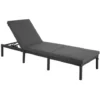Songmics Chaise Longue, Bain De Soleil, Transat De Relaxation, Avec Matelas De 5 Cm, Surface Tissée, Inclinable - Anthracite GCB27GYV1 2 Songmics Chaise Longue, Bain De Soleil, Transat De Relaxation, Avec Matelas De 5 Cm, Surface Tissée, Inclinable - Anthracite GCB27GYV1 -Promos Verde Rêverie Boutique 45294867 1