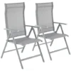 Songmics Lot De 2 Chaises De Jardin Pliables, Bain De Soleil, Transat, Sièges D'extérieur, Cadre En Aluminium Robuste, Dossier Réglable Sur 8 Positions, Charge 150 Kg, Gris GCB29GY 1 Songmics Lot De 2 Chaises De Jardin Pliables, Bain De Soleil, Transat, Sièges D'extérieur, Cadre En Aluminium Robuste, Dossier Réglable Sur 8 Positions, Charge 150 Kg, Gris GCB29GY -Promos Verde Rêverie Boutique 45294923 1