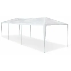 Tente De Réception 3x9m. 27 M² - Massilia - Blanc - à Utiliser Comme Pavillon. Pergola. Tente De Jardin. Chapiteau Ou Tonnelle. -Promos Verde Rêverie Boutique 459284 4