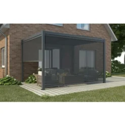 Store Enrouleur Pour Pergola - 370 X 210 Cm - Anthracite 8 Store Enrouleur Pour Pergola - 370 X 210 Cm - Anthracite -Promos Verde Rêverie Boutique 48378801 3