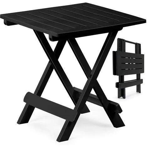 Table En Plastique Jardin Terrasse Balcon Adige – 45 Cm X 43 Cm X 50 Cm - Vert Ou Blanc Noir 4 Table En Plastique Jardin Terrasse Balcon Adige – 45 Cm X 43 Cm X 50 Cm - Vert Ou Blanc Noir – Image 2