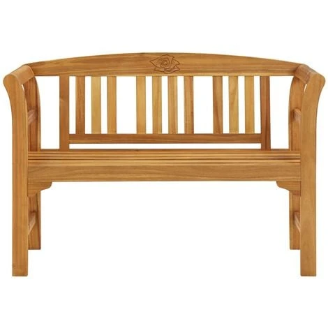 Banc De Jardin 114 Cm Bois D'acacia Solide VidaXL 4 Banc De Jardin 114 Cm Bois D'acacia Solide VidaXL – Image 2