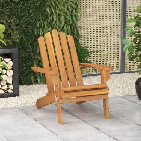 Chaise De Jardin Adirondack Bois D'acacia Massif VidaXL 4 Chaise De Jardin Adirondack Bois D'acacia Massif VidaXL – Image 2