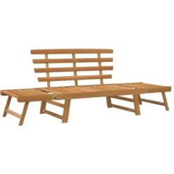 Banc De Jardin 2-en-1 190 Cm Bois Solide D'acacia VidaXL