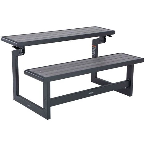 Lifetime Banc Convertible En Table Pique-Nique Gris (141 Cm) 4 Lifetime Banc Convertible En Table Pique-Nique Gris (141 Cm) – Image 2