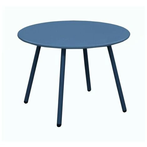 PROLOISIRS Table Basse De Jardin Ronde En Acier Rio - Bleu Ø 50 Cm 3 PROLOISIRS Table Basse De Jardin Ronde En Acier Rio - Bleu Ø 50 Cm -Promos Verde Rêverie Boutique 50922247 1