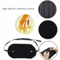 Hanger Portable Avion Chair De Repose-Pieds Hamac Fabriqué Avec De La Mémoire Premium Mousse De Mousse Au Repos 43X22cm Fontainebleau Noir -Promos Verde Rêverie Boutique 51174004 3