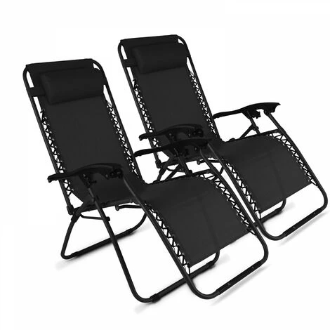 Lot De 2 Fauteuils Lounge En Acier Noir 3 Lot De 2 Fauteuils Lounge En Acier Noir
