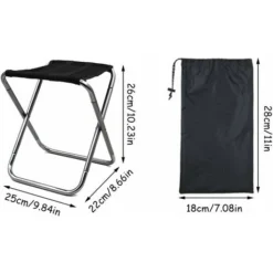Tabouret Pliant D'extérieur,Triomphe Tabouret Pliant En Alliage D'aluminium, Mini Tabouret Pliant Portable, Ultra Léger, Avec Sac De Rangement, Pour La Pêche, Le Camping, Le Barbecue En Plein Air, Les 8 Tabouret Pliant D'extérieur,Triomphe Tabouret Pliant En Alliage D'aluminium, Mini Tabouret Pliant Portable, Ultra Léger, Avec Sac De Rangement, Pour La Pêche, Le Camping, Le Barbecue En Plein Air, Les -Promos Verde Rêverie Boutique 52805569 2