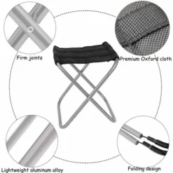 Tabouret Pliant D'extérieur,Triomphe Tabouret Pliant En Alliage D'aluminium, Mini Tabouret Pliant Portable, Ultra Léger, Avec Sac De Rangement, Pour La Pêche, Le Camping, Le Barbecue En Plein Air, Les 9 Tabouret Pliant D'extérieur,Triomphe Tabouret Pliant En Alliage D'aluminium, Mini Tabouret Pliant Portable, Ultra Léger, Avec Sac De Rangement, Pour La Pêche, Le Camping, Le Barbecue En Plein Air, Les -Promos Verde Rêverie Boutique 52805569 3