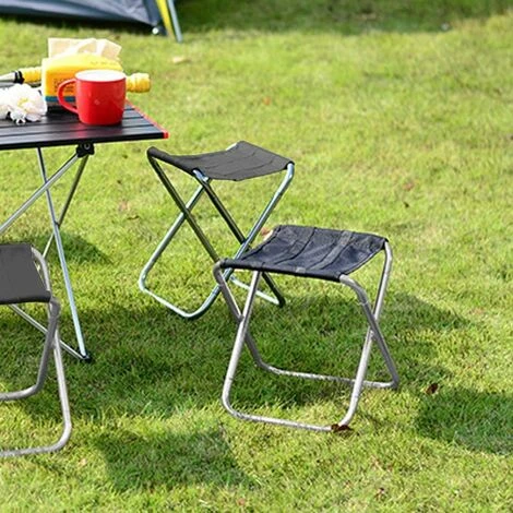 Tabouret Pliant D'extérieur,Triomphe Tabouret Pliant En Alliage D'aluminium, Mini Tabouret Pliant Portable, Ultra Léger, Avec Sac De Rangement, Pour La Pêche, Le Camping, Le Barbecue En Plein Air, Les 7 Tabouret Pliant D'extérieur,Triomphe Tabouret Pliant En Alliage D'aluminium, Mini Tabouret Pliant Portable, Ultra Léger, Avec Sac De Rangement, Pour La Pêche, Le Camping, Le Barbecue En Plein Air, Les – Image 5
