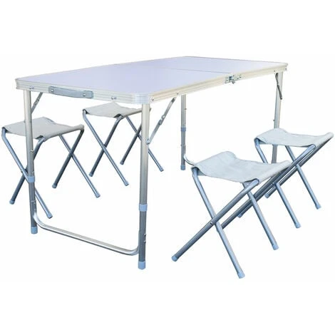 SVITA Camping Set Chaise De Pêche Pique-nique Ensemble De Sièges Table De Camping Meubles De Camping Alu 3 SVITA Camping Set Chaise De Pêche Pique-nique Ensemble De Sièges Table De Camping Meubles De Camping Alu