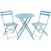 SVITA Meubles De Balcon Bistroset Chaise Table Jardin Bistro Café Métal Meubles Pliants Bleu Set 2 SVITA Meubles De Balcon Bistroset Chaise Table Jardin Bistro Café Métal Meubles Pliants Bleu Set -Promos Verde Rêverie Boutique 53852978 1