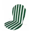 Coussin Chaise Monoblock à Haut Dossier Coussin 45X90X3Cm Textile Blanc/Vert Teplas 8426334017439 -Promos Verde Rêverie Boutique 53911317 1