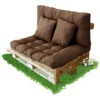 Coussins Pour Canapé Palette -Lot De 4 Coussins Pour Canapé Palette Intérieur/extérieur - Assise 120 X 80 X 10 Cm + Dossier 120 X 50 X 10 Cm + 2 Coussins Carrés - Coussin De Confort Pour Canapé Palett 1 Coussins Pour Canapé Palette -Lot De 4 Coussins Pour Canapé Palette Intérieur/extérieur - Assise 120 X 80 X 10 Cm + Dossier 120 X 50 X 10 Cm + 2 Coussins Carrés - Coussin De Confort Pour Canapé Palett -Promos Verde Rêverie Boutique 53931950 1