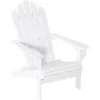 OUTSUNNY Fauteuil Adirondack Pliable De Jardin Grand Confort Dossier Incliné Assise Profonde Bois De Sapin Traité Peint Blanc -Promos Verde Rêverie Boutique 54127931 1