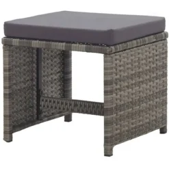 Hommoo Tabourets De Jardin 2 Pcs Et Coussins Resine Tressee Anthracite 10 Hommoo Tabourets De Jardin 2 Pcs Et Coussins Resine Tressee Anthracite -Promos Verde Rêverie Boutique 54152143 4